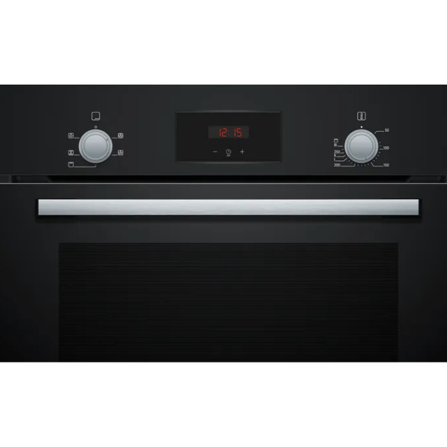 BOSCH SINGLE INTEGRATED OVEN BLACK HHF113BA0B